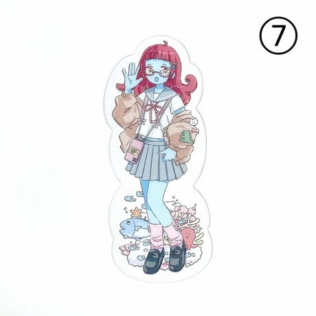 PARKのキャラクター 全身クリアステッカー （PARK Character Full Body Clear Sticker ）