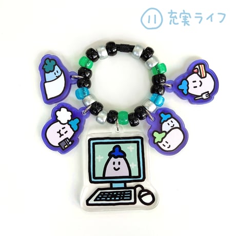 ナスの群れアクリルキーホルダー（14個限定）