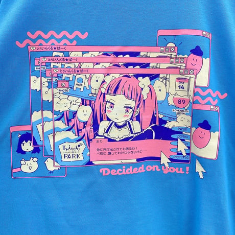 まりとデート Ｔシャツ Ver2.0 サックス（Date with Mari T-Shirt Ver2.0 Saxe）