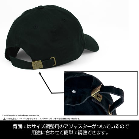 【COSPA】刺繍ローキャップ for PlayStation [プレイステーション] カラー：BLACK 6604-1886