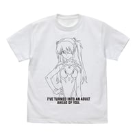 【COSPA】式波・アスカ・ラングレー ラインアート Tシャツ [EVANGELION] 0135-1337 ホワイト