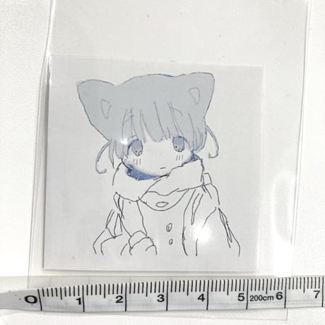 【ゆーきん】つめたいねこ　ステッカー