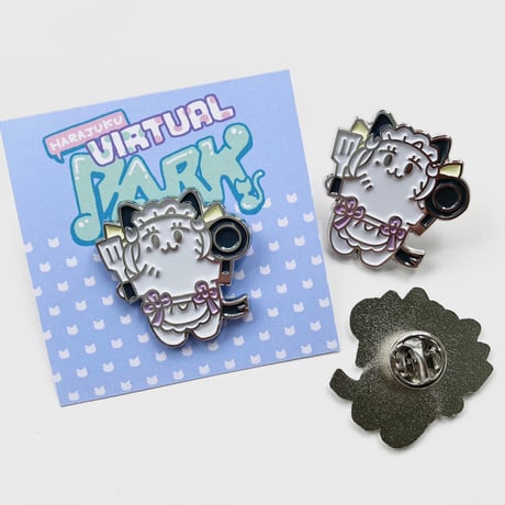 原宿バーチャルパーク 猫になっちゃった！？ピンバッジ