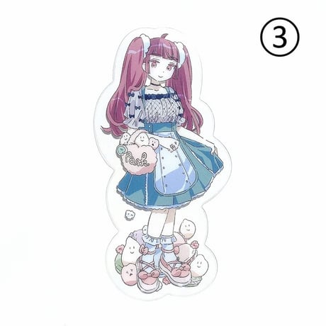 PARKのキャラクター 全身クリアステッカー （PARK Character Full Body Clear Sticker ）