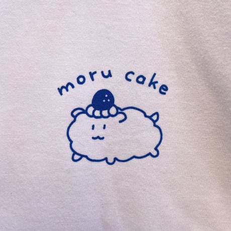 モルケーキ ロンT ホワイト（Guinea pig cake long sleeve T-shirt White）