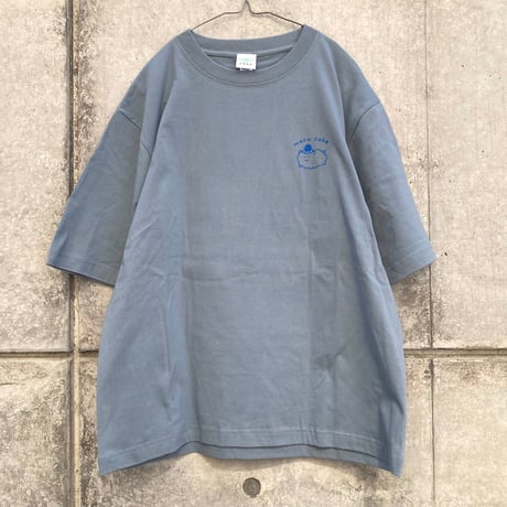 モルケーキ BIGシルエットTシャツ セメントブルー（Guinea Pig Cake Over Size T-Shirt Cement Blue）