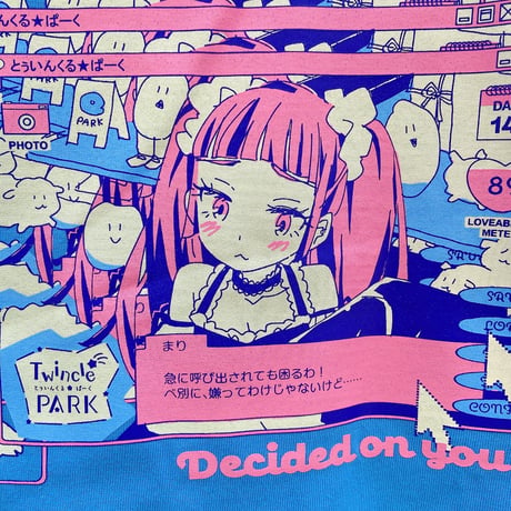 まりとデート Ｔシャツ Ver2.0 サックス（Date with Mari T-Shirt Ver2.0 Saxe）
