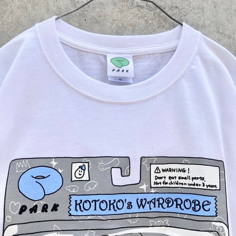 きせかえことこＴシャツ　ホワイト（Dress up Kotoko T-shirt White）