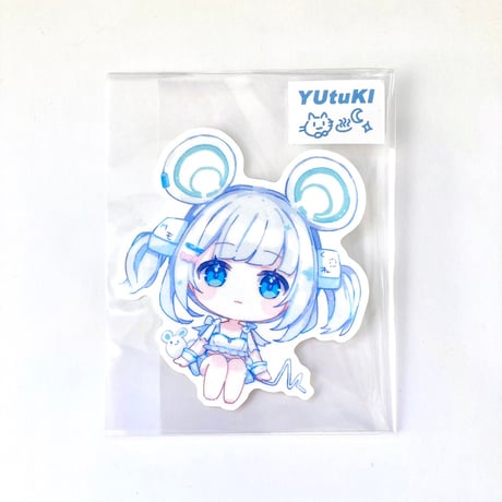 【YUtuKI】キラキラステッカー　マウス