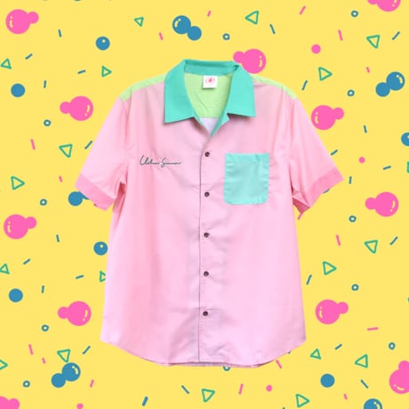 【宇宙サマー】MELON MELON COLORBLOCK BUTTON DOWN