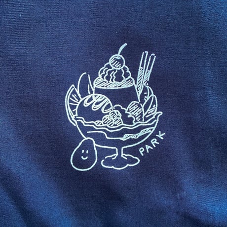 まりカフェロングスリーブシャツ ダークネイビー（Mari Cafe Open Collar Long Sleeve Shirt Dark Navy）