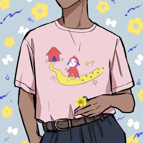 【宇宙サマー】LITTLE RED RIDING DOG T-SHIRT