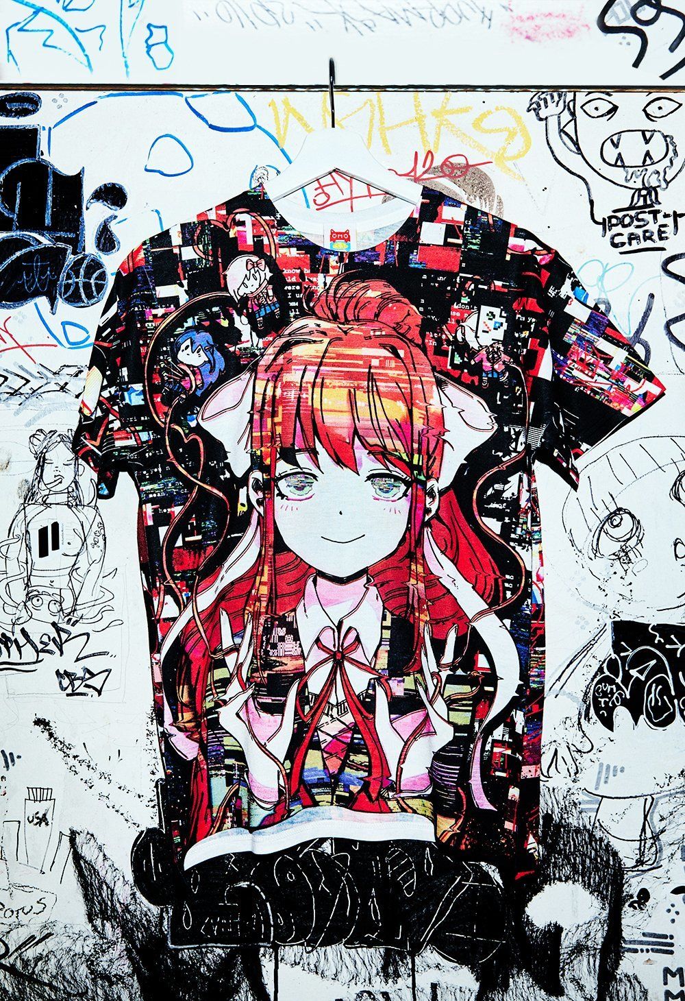ドキドキ文芸部 モニカ Tシャツ ドキドキ文芸部！DDLC モニカ シャツ kaomoji - メルカリ