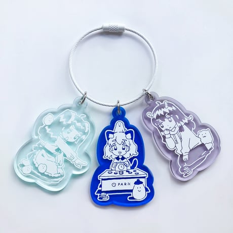 PARKリバーシ アクリルキーホルダー（PARK Reversi Acrylic Key Chain）