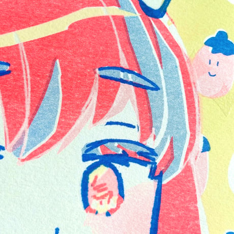 リソグラフプリント りと（Risograph Art Print Rito）