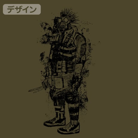 【COSPA】ナイフを持ったカイマン Tシャツ　モスグリーン [ドロヘドロ（原作版）] 4292-1656