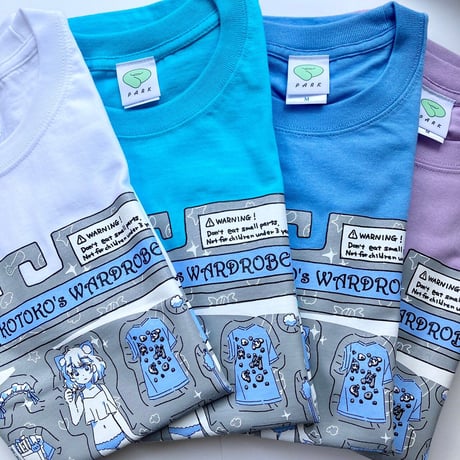 きせかえことこＴシャツ　ホワイト（Dress up Kotoko T-shirt White）