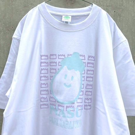 NASU&BARAN BIGTシャツ ホワイト（Eggplant and Baran Big T-shirt White）
