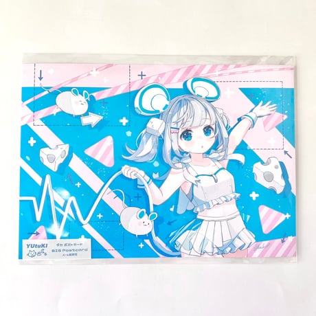 【YUtuKI】デカ　ポストカード　マウスちゃん
