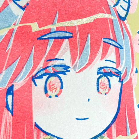リソグラフプリント りと（Risograph Art Print Rito）