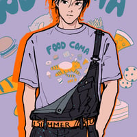 【宇宙サマー】FOOD COMA T-SHIRT