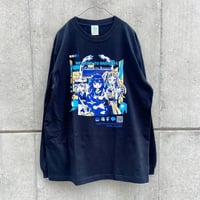 りとことまりの竹下ロンT ブラック（Rito, Kotoko and Mari’s Takeshita St. Long Sleeve Shirt Black）