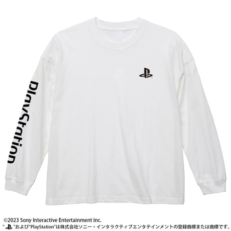 【COSPA】ビッグシルエットロングスリーブTシャツ for PlayStation ホワイト [プレイステーション]
