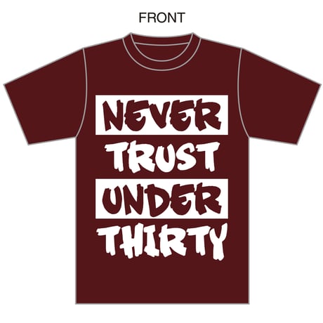 ゲンドウNEVER TRUST UNDER THIRTY Tシャツ❣️2色