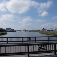 新中川　高砂諏訪橋より高砂橋側