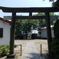 細田稲荷神社の石造鳥居