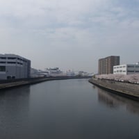 新河岸川　新河岸大橋より新河岸橋側