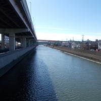 綾瀬川　六町加平橋より新加平橋側