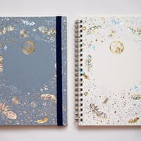 【 受注生産会 】2018年12月01日（土）～2019年1月6日（日）まで ― 『 白夜飛行 』 Wリングノート 【 白 】 or 【 蒼 】