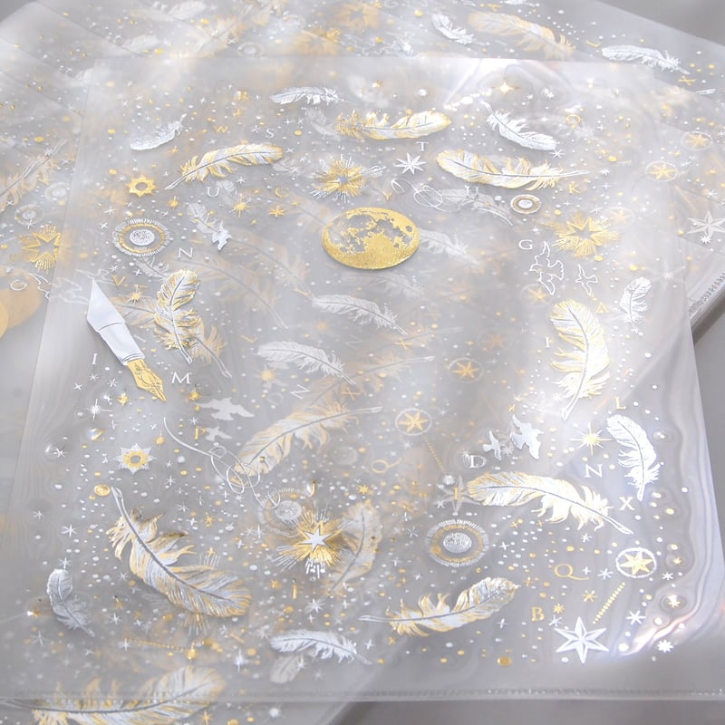 3刷目 】 『 白夜飛行 』 2色箔押しクリアファイル（ clear plastic fi