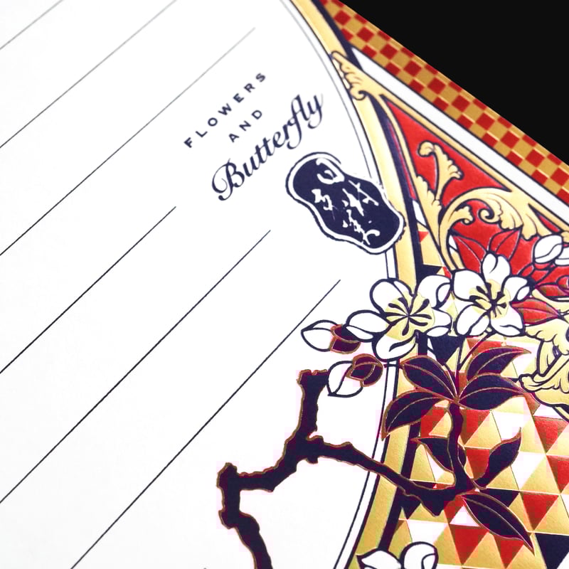 箔便箋 『 大正ロマン図 』 | コスモテックサンプル直売所