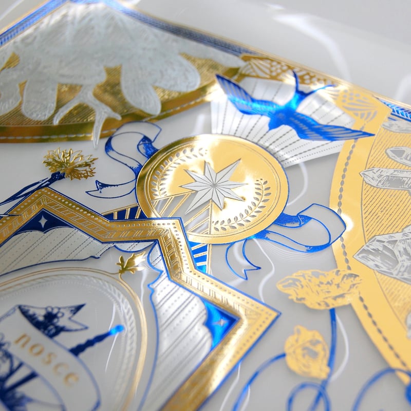 漫画家 青井秋 『 Systema Naturae 』 3色箔押しクリアファイル（ clear