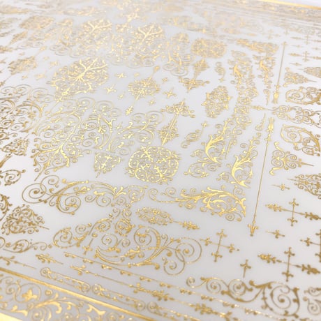 花形装飾活字（ エンスヘデ活字鋳造所 ） 箔押し包装紙