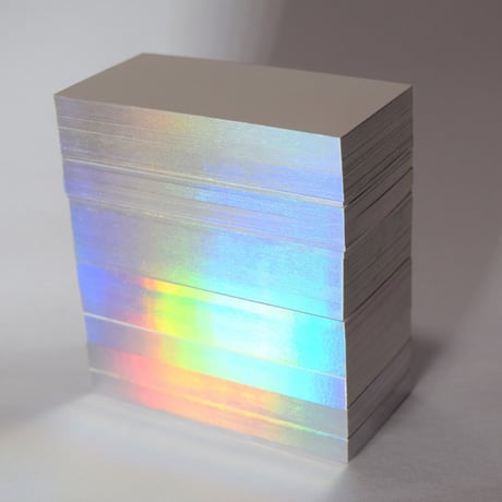 サンプル5　紙断面ホログラム箔カード