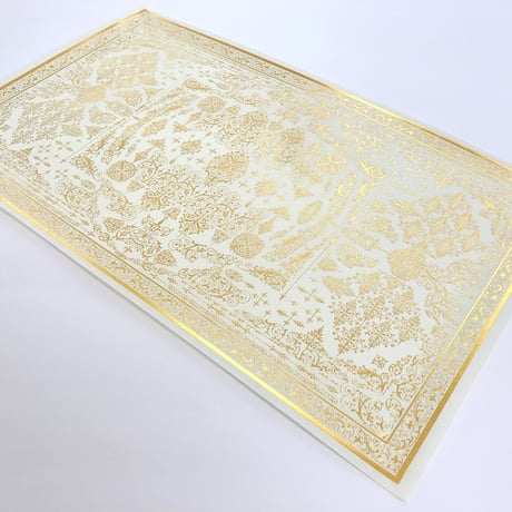 花形装飾活字（ エンスヘデ活字鋳造所 ） 箔押し包装紙