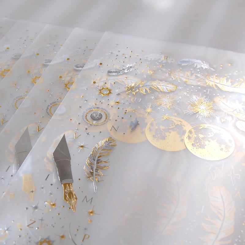 3刷目 】 『 白夜飛行 』 2色箔押しクリアファイル（ clear plastic fi