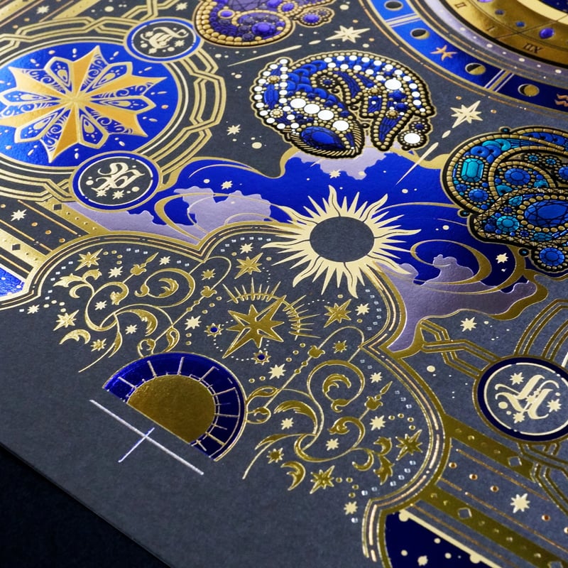 受注生産品 】 大箔力の技術 『 25色箔押し立体ポスター 』 | コスモ