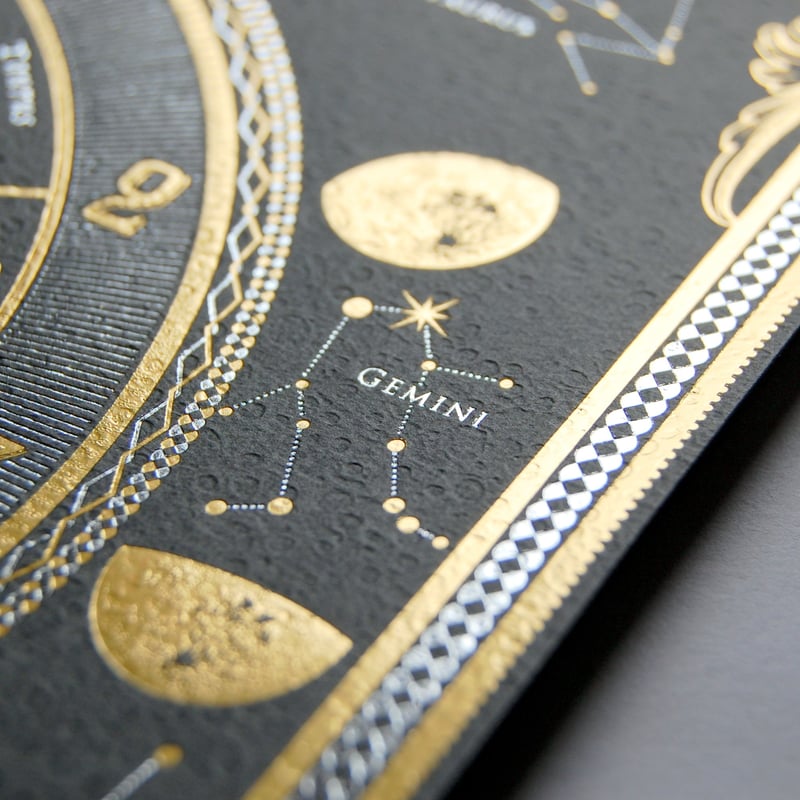 8刷目 】 箔便箋 『 月読時計（ ツクヨミ トケイ ） 』 | コスモテック