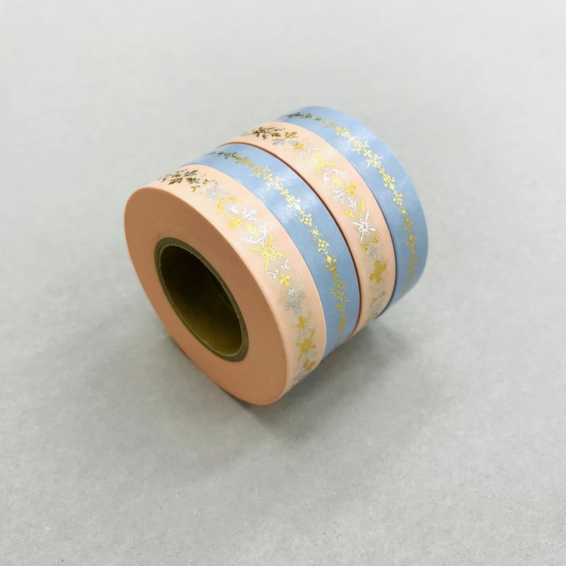 32セット限定 】 花形装飾活字 箔押しマスキングテープ 『 HAZAI