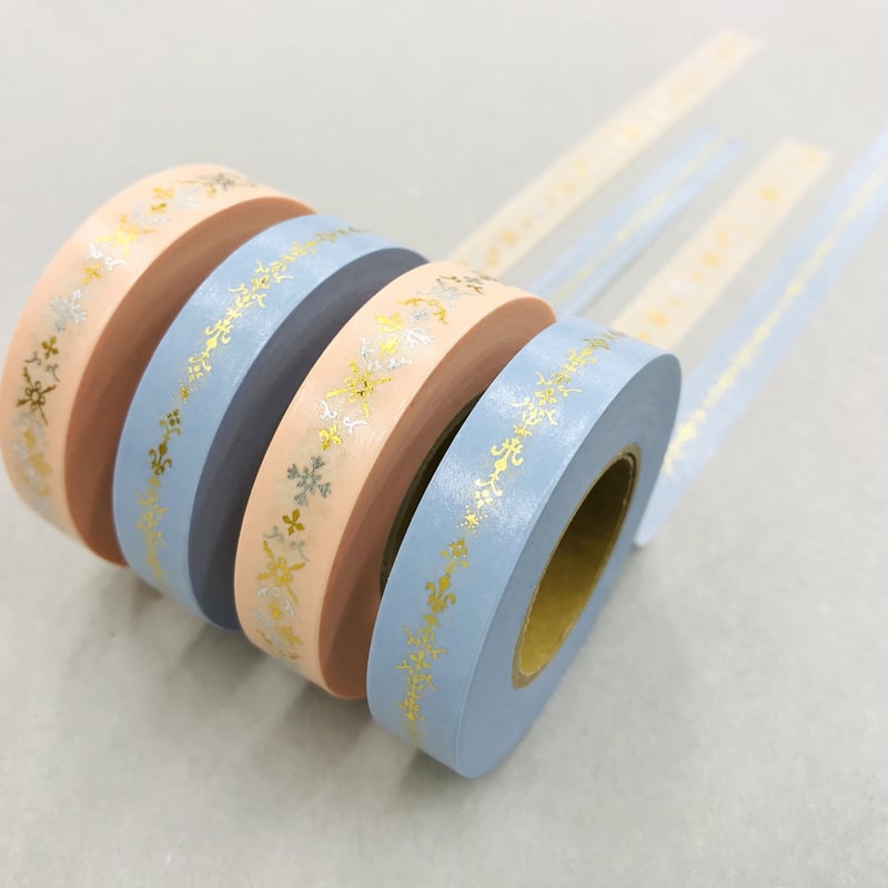 テープ・マスキングテープ hoshi きらぴかマスキングテープ 星アカリ hoshi 2色箔 | Shinzi Katoh