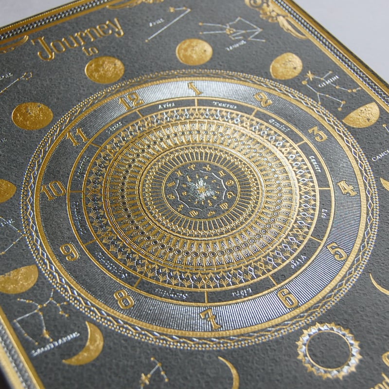 8刷目 】 箔便箋 『 月読時計（ ツクヨミ トケイ ） 』 | コスモテック