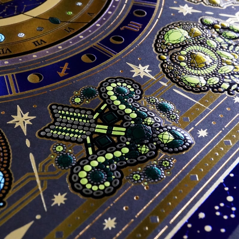 受注生産品 】 大箔力の技術 『 25色箔押し立体ポスター 』 | コスモ