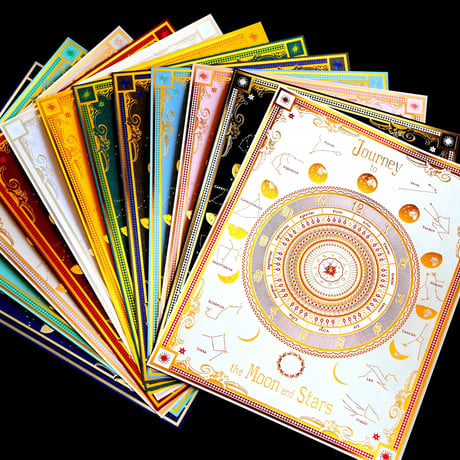 【 祝！アド街 出演 】 限定版 箔便箋 『 月読時計（ ツクヨミ トケイ ） 』 12色セット