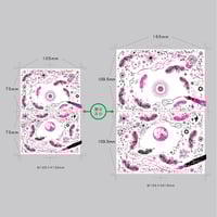 【 限定品 】 【 2刷目 】 『 白夜飛行 』　2つ折りカード 大・小