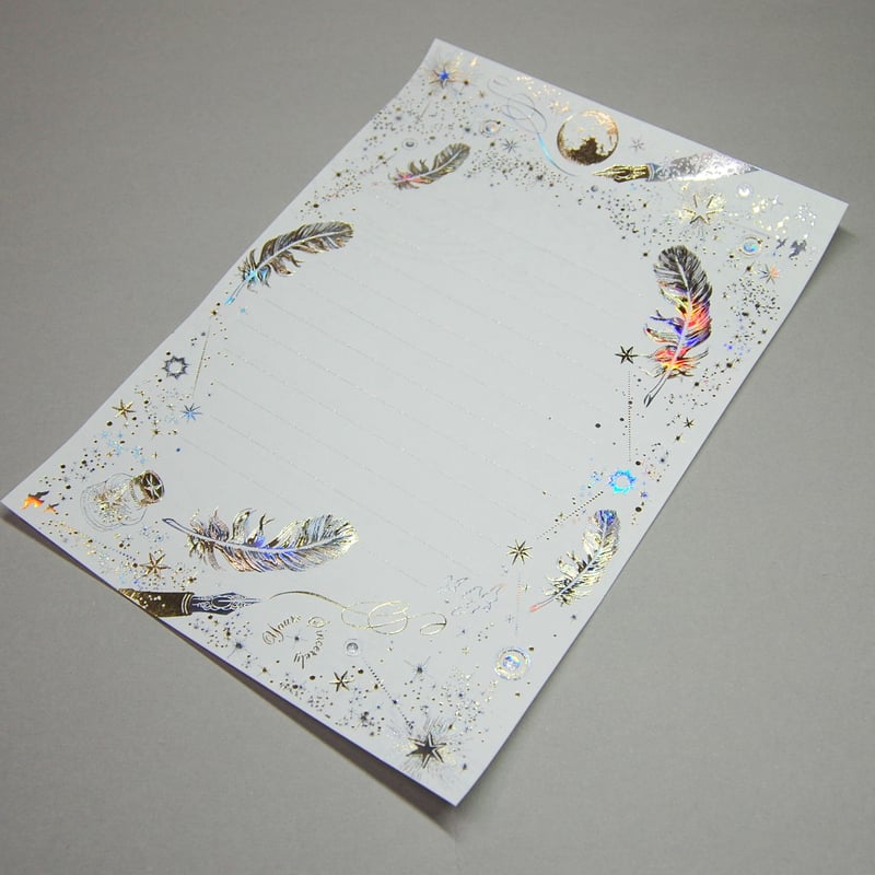 6刷目 】【 コスモテックブログ開設 12周年記念 製品 】 ― 箔便箋  