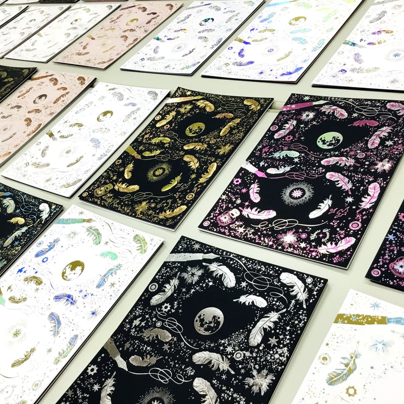 限定品 】 【 2刷目 】 『 白夜飛行 』 2つ折りカード 大・小